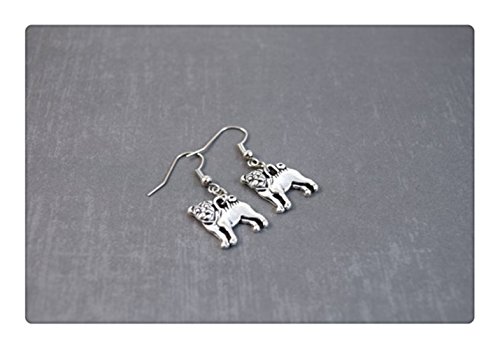 Pug-Earrings-Dog-Earrings-Pug-Dog-Lover-Gift-Animal-Jewelry-Pug-Earrings-Dangle-Earrings-Pet-Earrings