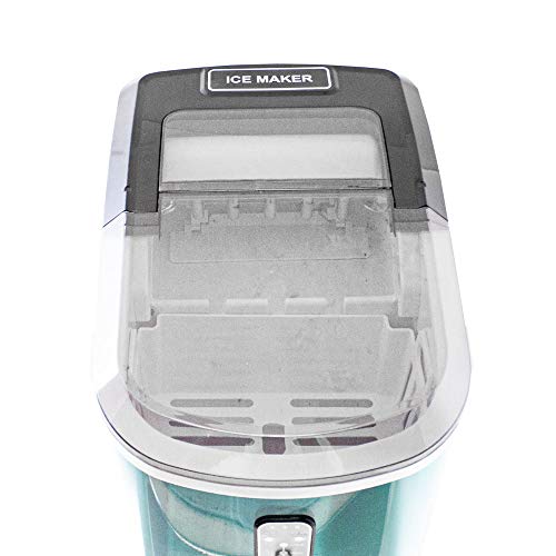 Eiswürfelmaschine Edelstahl Eiswürfelbereiter Eiswürfel Ice Maker Eis Maschine Icemaker (Hellblau) – Bild 8