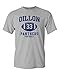 Dillon Football Retro Adult DT T-Shirt Tee (Small, Sports Gray)