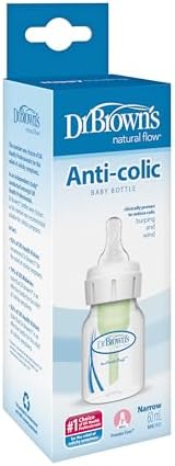 Dr Brown's Natural Flow Anti-Colic Narrow Baby Bottle 2oz Preemie Flow Teat view 3