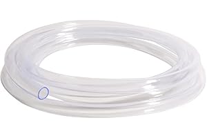 QuQuyi PVC Vinyl Tubing Lightweight Grade Clear Plastic Tube, 8mm ID X 10mm OD PVC Tube Flexible Plastic Hose Line Pipe Oil Resistant Multipurpose Vinyl Hose, BPA Free，3.3FT