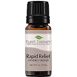 Plant Therapy Rapid Relief Synergy (Formerly Known As Pain-Aid) Essential Oil Blend. 100% Pure, Undiluted, Therapeutic Grade Essential Oils. 10 ml (1/3 oz).