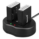 Asperx 2 Pack LP-E17 Battery and Rapid Dual USB Charger Compatible with Canon EOS Rebel T6i, T6s, T7i, 750D, 760D, 8000D, Kiss X8i, 800D, 77D, 200D, EOS SL2, EOS M3, M5, M6 Camera (3 Charging Options)