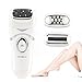 3-IN-1 Electronic Epilator Callus Remover Shaver Multi-function for Leg Body and Foot Skin Beauty Care for Silky Smooth Touching Feeling with 2 Speed Setting