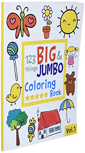 123 things BIG & JUMBO Coloring Book: 123 Coloring Pages!!, Easy, LARGE, GIANT Simple Picture Coloring Books for Toddlers, Kids Ages 2-4, Early Learning, Preschool and Kindergarten - Image 4