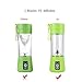 [Upgraded Version] USB Juicer Cup by BHUATO, Portable Juice Blender, Household Fruit Mixer - Six Blades in 3D, 380ml Fruit Mixing Machine for Superb Mixing (Green)…