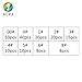 ECKJ 191pcs Screw Eyes Brass Plated Metal Eye Shape Screw Self Tapping Screws includes 9 Sizes Color Gold