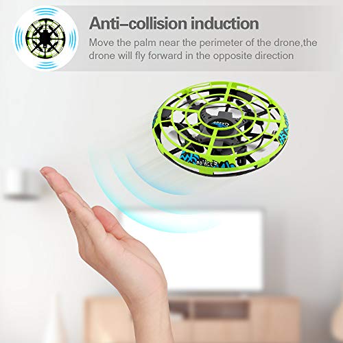 Baztoy Flying Ball RC UFO Flying Saucer Toys Hand Controlled Mini Drone