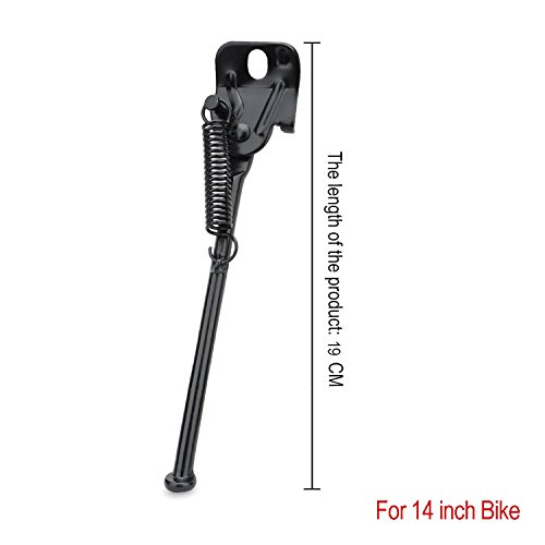 USONG Children's Bicycle Single-side Stand Folding Bicycle Bracket Children's 12" 14" 16" 18" 20" Bicycles Accessories Bike Racks Bikes Side Kickstand (14 inch)
