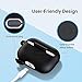 ULAK Compatible with Airpods Pro Case Cover, Soft AirPod Pro Case with Keychain for Girls Women Men Full-Body Protective Skin Silicone Cover Compatible with AirPods Pro (2019 Release), Black