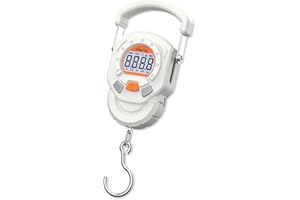 Klau Portable 60 kg / 120 lb Heavy Duty Luggage Scale Hanging Scales with Wide Handle Gray for Home Farm Hunting Outdoor