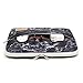 Canvaslife Black Marble Pattern 360 Degree Protective 13 inch Canvas Laptop Sleeve with Pocket 13 Inch 13.3 Inch Laptop Case
