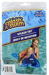 Splash-n-swim ride-on inflatable pool toy dolphin, 48 i…