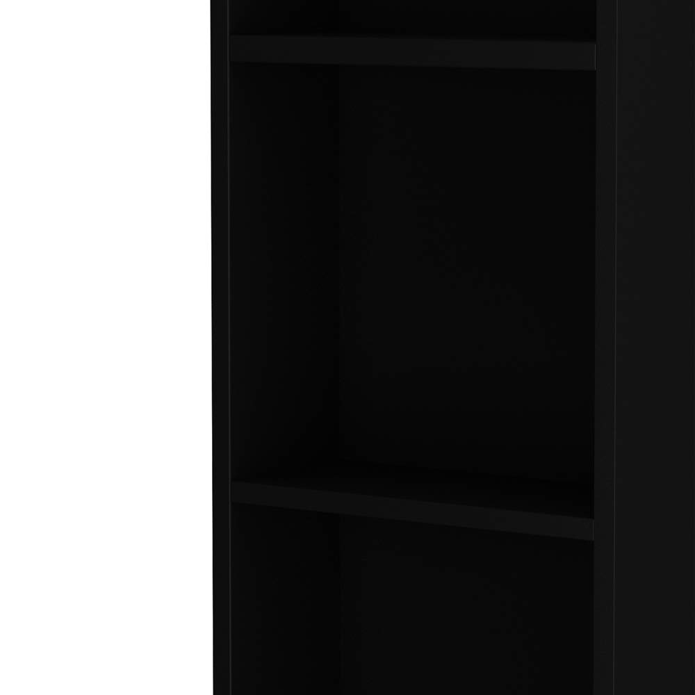 Mefeir Beauty Salon Storage Hair Stylist Equipment Salon Barber Cabinet with 5 Compartments 1 Drawer, 1 Door (Black): Beauty