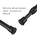 Shappy 5 Pack Cupboard Bars Tensions Rod Spring Curtain Rod for DIY Projects, Extendable Width, 11.81 to 20 Inches (Black)