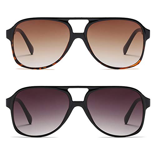 large square aviator sunglasses