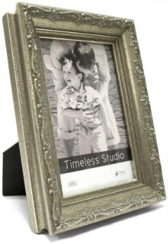 Timeless Expressions Liza Tabletop Frame with Easel, 5 x 5", Silver