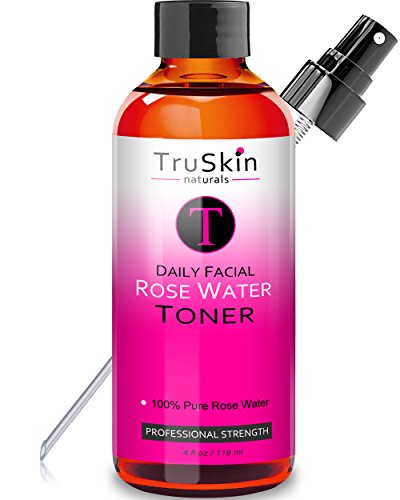 Rose Water Facial Toner Spray - 100% Natural Astringent Face Mist without Alcohol - No artificial fragrance, added chemicals or preservatives
