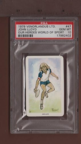 1979 Venorlandus Ltd - #47 John Lloyd tennis - Our Heroes World of sport - PSA 10 GEM MT Cards – 1 Jan. 1979