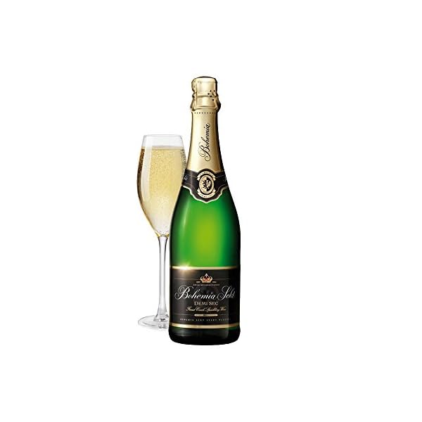 Bohemia Sekt demi sec Halbtrocken, 6 Flaschen vollen blumiger und prickelnder Partysekt zum Anstoßen (6 x 0.75 l) – Bild 3