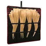 Hair Extension Holder - Satin Lined Storage Case with Handle Hanger Keeps Your Clip-In, Tape-In, Human & Synthetic Hair Protected and Organized - Great for Travel