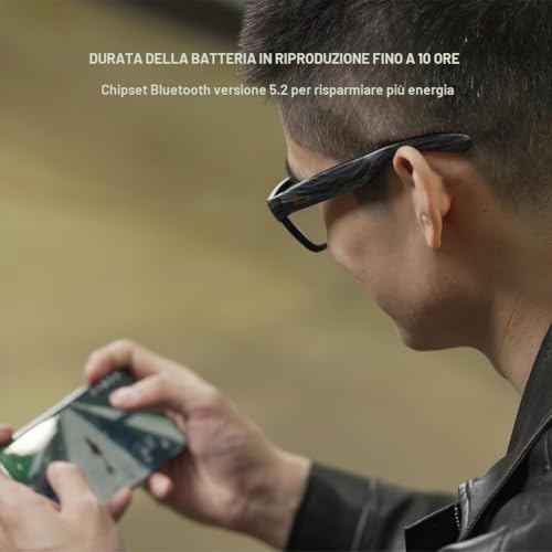 Audio Sunglasses,Voice Control and Open Ear Style Listen Music and Calls with Volumn UP and Down, Bluetooth 5.2 Smart Glasses and IP44 Waterproof Feature for Outdoor Sports