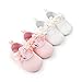 BENHERO Baby Infant Girls Soft Sole Floral Princess Mary Jane Shoes Prewalker Wedding Dress Shoes (11cm(0-6 Months), A-White)