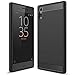 NALIA Silicone Case Compatible with Sony Xperia XZ, Ultra-Thin Case Protective Phone Cover Rubber-Case Gel Soft Skin, Shockproof Slim Back Bumper Protector Smartphone Backcase Shell - Black