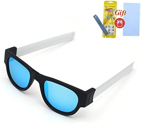 Foldable Polarized Sunglasses Fashion Beach Sports Wayfarer Sunglasses for Mens Womens and Kids