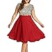 Panfinggin Womens Sequin Dress Plus Size Sexy Party Cocktail Formal Prom Round Neck Summer Sleeveless Dresses, XL-XXXXXL