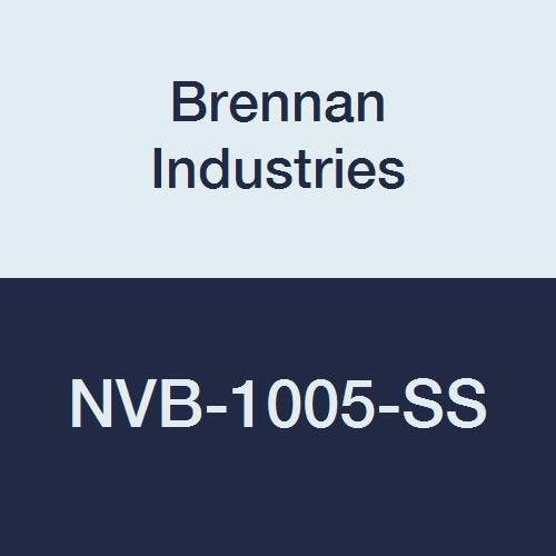 NVB-1005-SS Stainless Steel Two-Way Ball Valve, 3.14" Overall Length, 2.12" Height