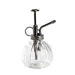 Nattol Vintage Style Clear Glass Bottle Sprayer,Decorative Plant Mister with Top Pump(Clear)