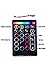 Muening 12Pcs Motorcycle RGB Led Light Kit Strips Multi-Color Accent Glow Neon Lights Lamp
