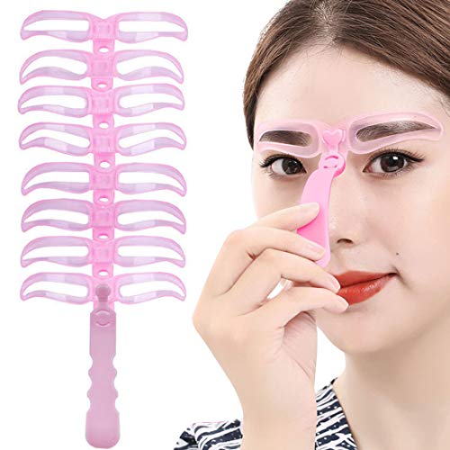 Eyebrow Razor Kit, 9 Pcs Foldable Eyebrow Shaper Grooming, Eyebrow Stencil For Women & Man