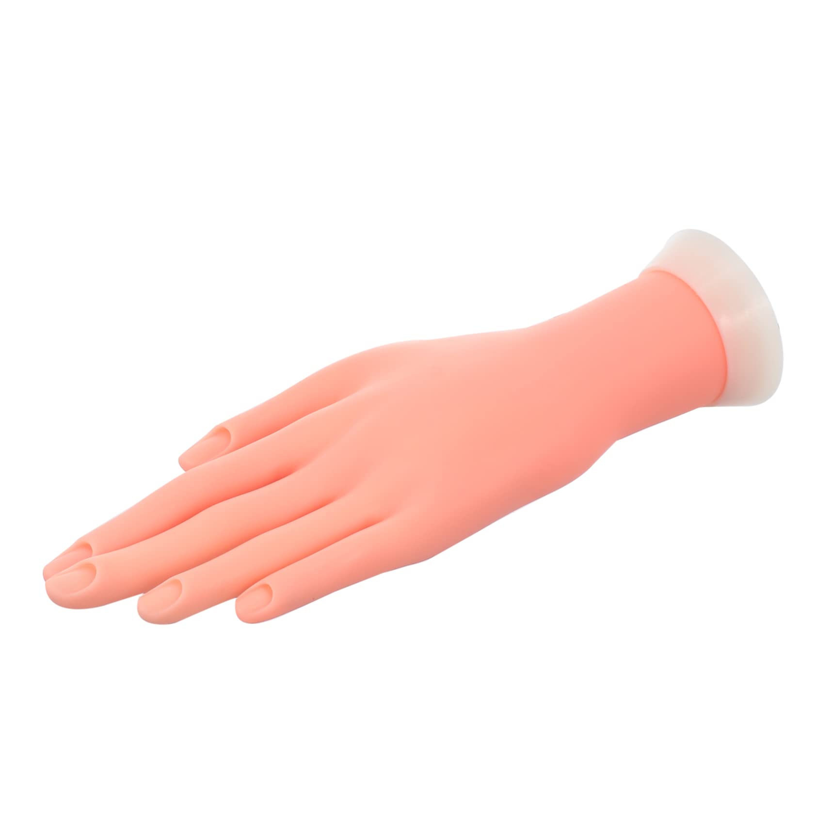 LALAFINA Manicure Artificial Mannequin Display Bendable Movable Model Manikin Flexible Tool for Prosthetic False Training Practice Nail Fake Silicone Art Acrylic Hand Left Hands Bending