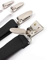 Alytimes Bed Sheet Fasteners 4PCS Heavy Duty Adjustable Clips White view 4