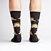 Sock It To Me Men's Tacosaurus Taco Dinosaur Socks (Black)