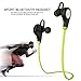 Bluetooth Headphone, Wireless Headset In-Ear Sport Sweatproof Stereo Earbud Strong Heavy Bass Crystal Clear Sound Ergonomic Comfort Secure Fit, iPhone, Android Compatible, Noise Cancelling Mic