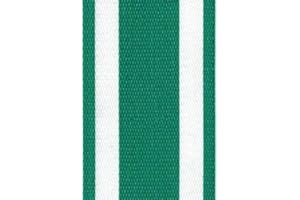 Lawn Chair USA Replacement Webbing Kit - UV-Resistant Straps for Lawn Chairs, Durable Polypropylene (3" x 50', Green and White Stripe)