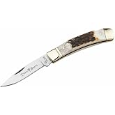 B&ouml;ker Lockback 2.95 Inch Pocket Knife, Genuine Stag, Traditional Series 2.0, Made in Germany