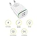 European USB Adapter, Niluoya Universal 3-Pack 2.1A/5V Dual Port Europe USB Charger Plug Travel Power Adapter for iPhone X 8/7/6/6S Plus 5S, iPad, Samsung Galaxy S6/S7/S8 Edge, HTC, LG, Moto, Kindle