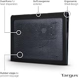 Targus Dual Cooling Fan Laptop Chill Mat 17-Inch USB A Mini USB Black/Grey view 3