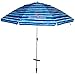Tommy Bahama Sand Anchor Beach Umbrella SPF 100 Sun Protection (Blue/White)
