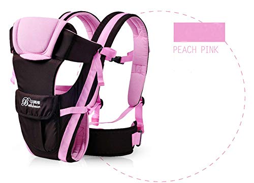 FTXJ Baby Sling, Newborn Baby Boys Girls Carrier Sling Wrap Versatile Backpack Front Back (0-36 Months, Pink) - Thumbnail 4