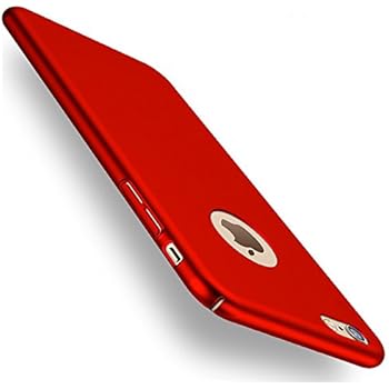 ACMBO iPhone 6s Plus/ 6 Plus case, Ultrathin Micro Matte [Skin Touch Feel] Metallic Texture Anti-Fingerprints Non-Slip No-Fade Shockproof PC Phone Case Cover for iPhone 6 plus/6s Plus 5.5 inch, Red