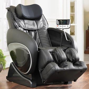 6027 Robotic Zero Gravity Heated Reclining Massage Chair Upholstery: Brown