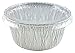 Pactogo 4 oz. Aluminum Foil Cup w/Clear Plastic Lid - Disposable Utility/Cupcake/Ramekin/Muffin Baking Tins (Pack of 100 Sets)