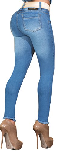 Aranza Women's Push Up Booty Lifting Jeans | Pantalon Levantacola Colombiano Size 8 COL 3/4 USA