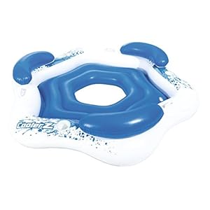 Flotador con Respaldo Bestway X3 Isla Hinchable
