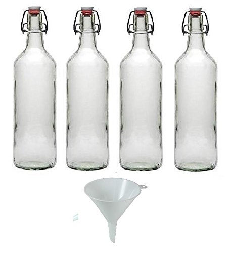 Collection Ici Lot De 3 Bouteilles En Verre Contenance 1l